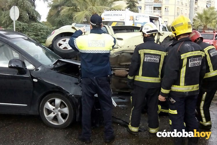 Accidente en la Avenida de Barcelona en Córdoba