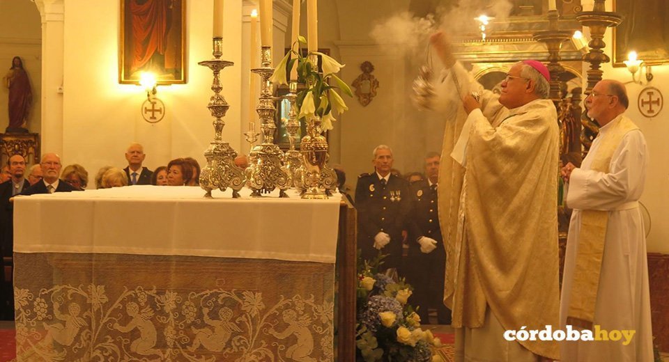 El obispo de Córdoba oficia la misa de San Rafael