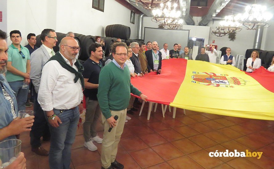Celebración de VOX por la consecución de su escaño desde Córdoba