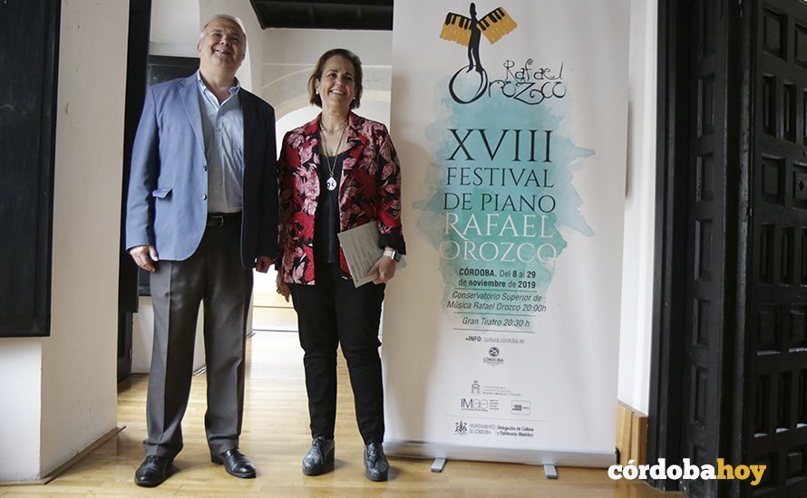 Juan Miguel Moreno Calderón y Blanca Torrent en la presentación del Festival