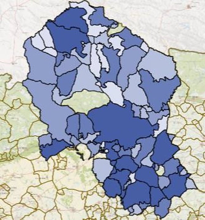16/09/2020 Casi todos los municipios de Córdoba (en tonos azules) han registrado casos de Covid-19 desde el inicio de la pandemia.
POLITICA ANDALUCÍA ESPAÑA EUROPA CÓRDOBA SALUD
JUNTA DE ANDALUCÍA
