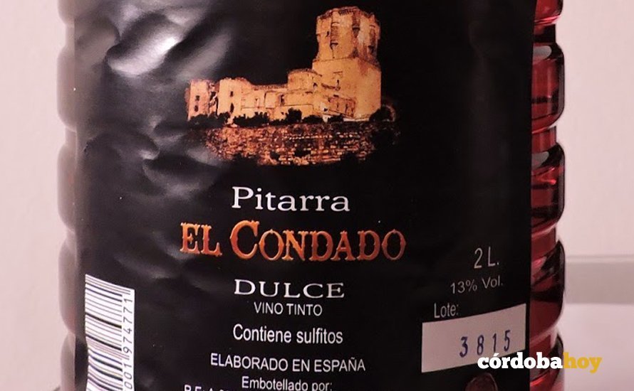 Etiqueta de vino de pitarra elaborado en Belalcázar