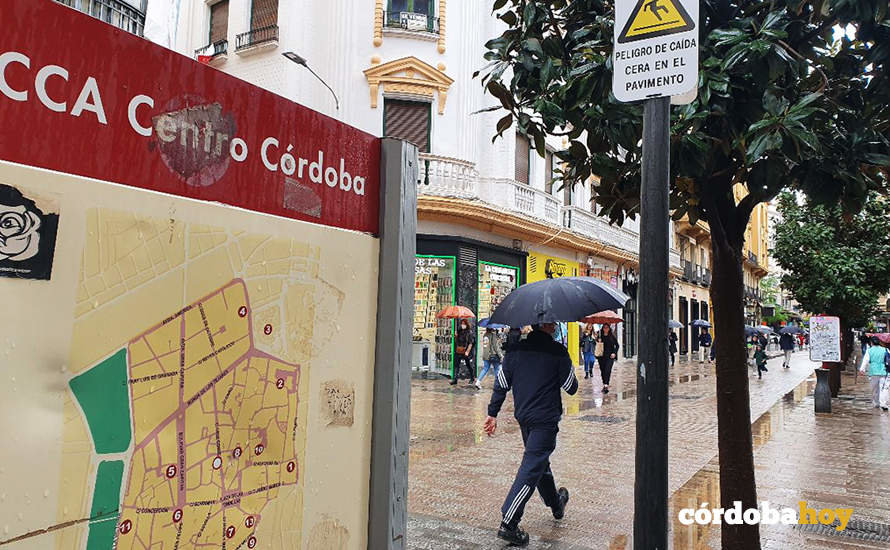 Lluvia en las calles de Córdoba