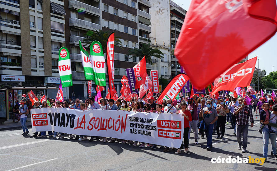 Manifestación del 1 de Mayo de 2022 en Córdoba