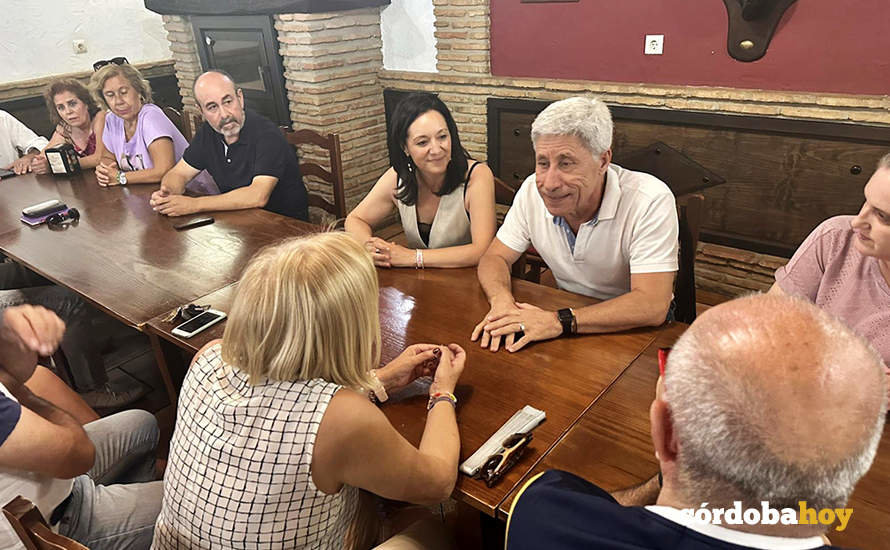 Rafi Crespín y Paco Pulido en un encuentro con militantes del PSOE de la Subbética