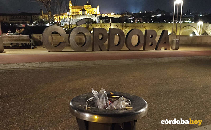 Lugar del 'photocall' con la palabra 'Córdoba'