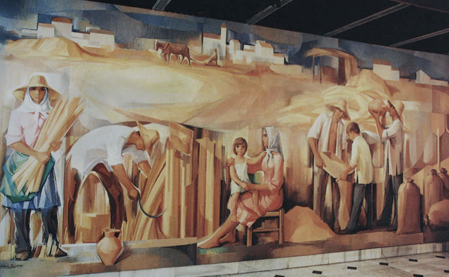 Mural 'Siega y recolección', de Antonio Bujalance