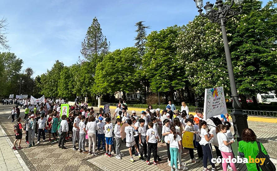 Marcha saludable con colegios del Sur de la provincia de Córdoba celebrada el pasado día 5 de abril