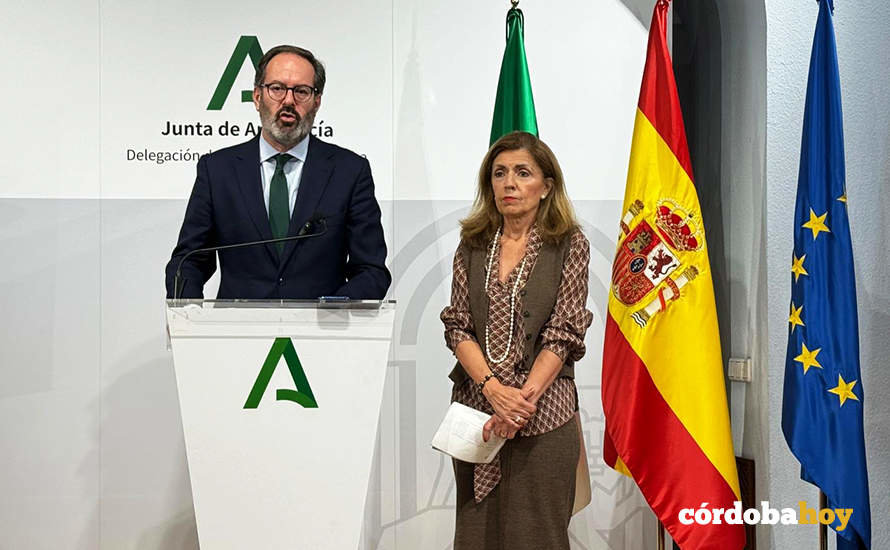Adolfo Molina y María Jesús Botella en la comparecencia de esta misma tarde