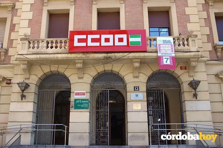 Fachada de CCOO, en una imagen de archivo