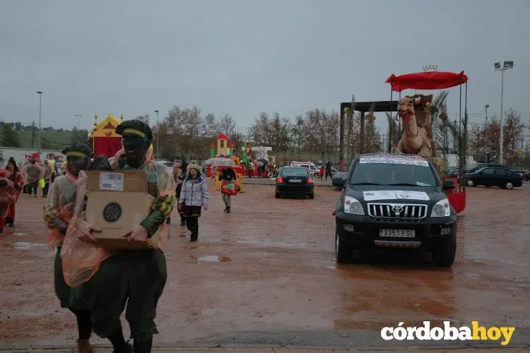 Reyes Magos con lluvia