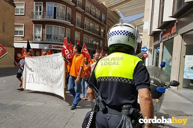 policia local manifestacion