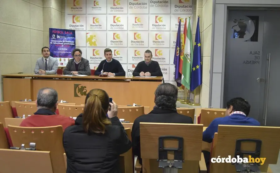 Presentaci&oacute;n del XIX Campeonato de Selecciones de F&uacute;tbol Sala de Andaluc&iacute;a en la Diputaci&oacute;n de C&oacute;rdoba