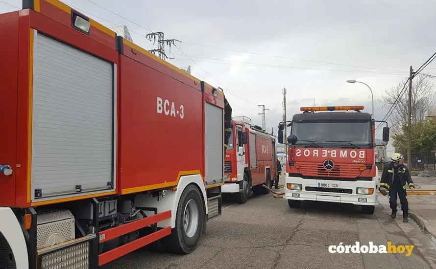 bomberos en Las Quemadas