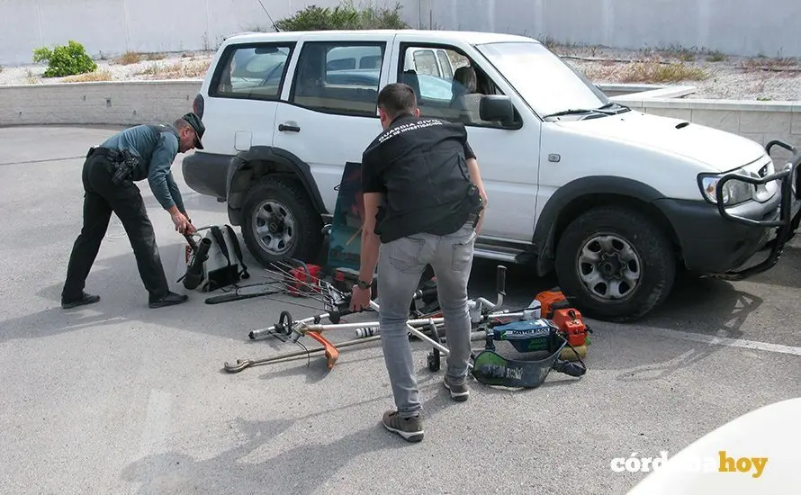 guardia civil baena robo maquinaria