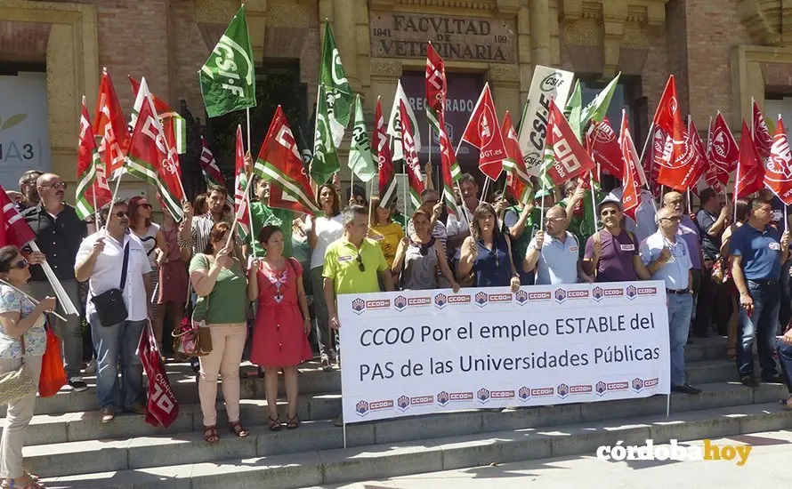 Protesta Rectorado PAS