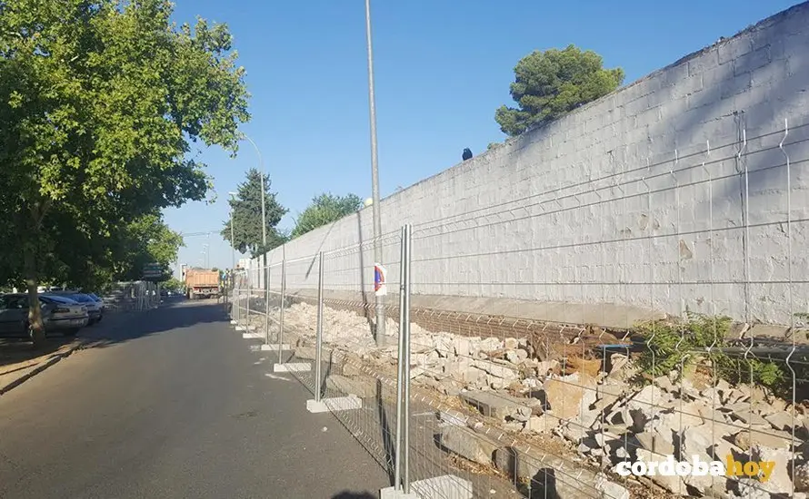 Obras en la calle Teruel del Distrito Norte
