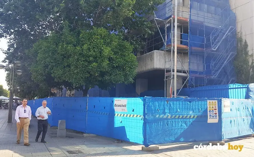 Edificio de Hacienda en obras