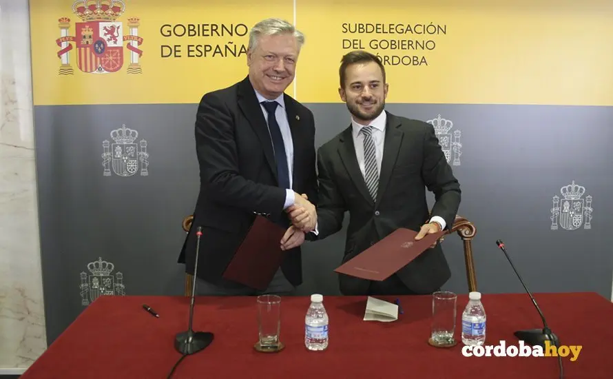 Convenio entre la Subdelegaci&oacute;n y el C&oacute;rdoba CF