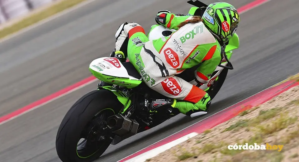 Andrea Sibaja en su carrera de Albacete