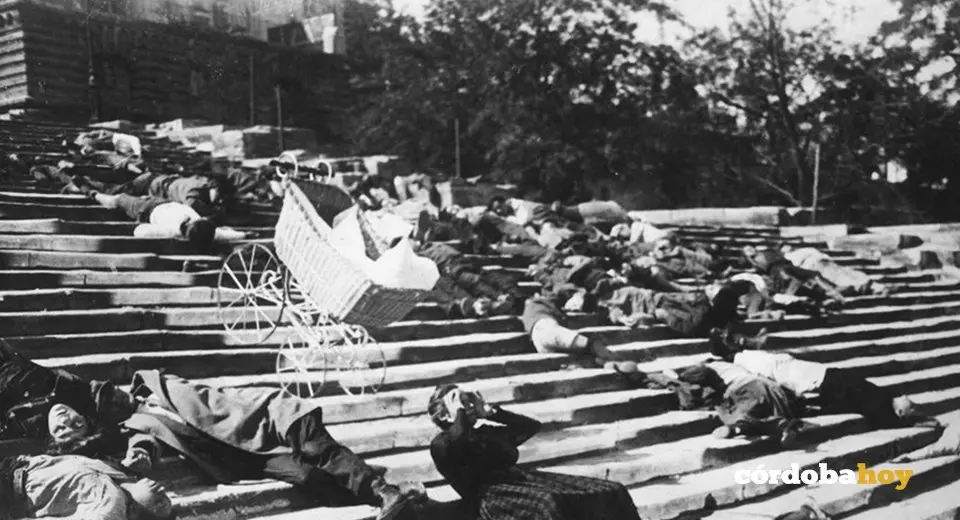 Escena de la pel&iacute;cula rusa El acorazado Potemkin, de Serg&eacute;i Eisenstein