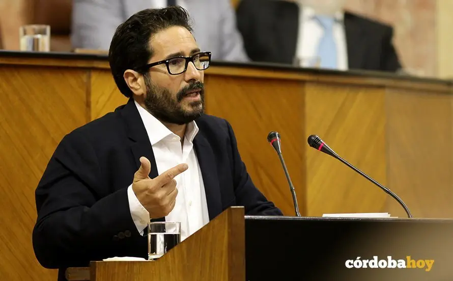 Davod Moscoso en el Parlamento andaluz