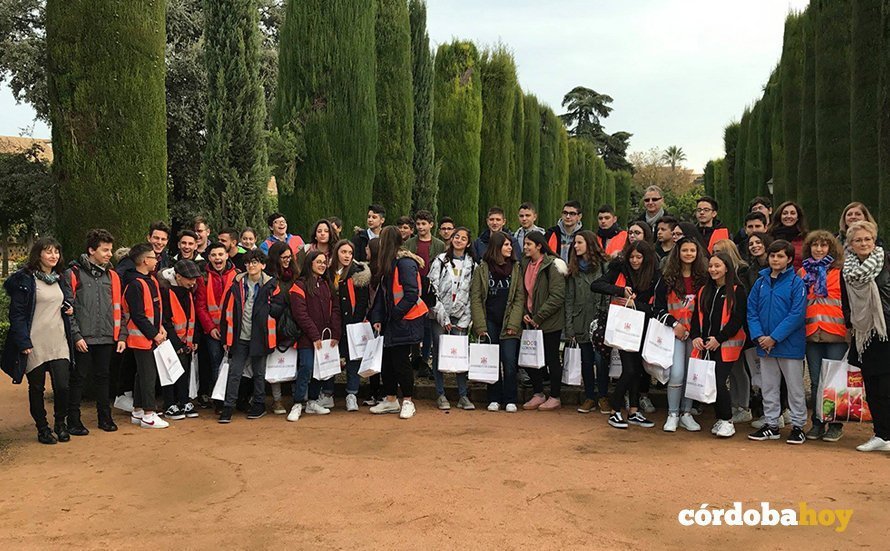 Alumnado erasmus en el IES Guadalquivir visitan el Alcázar de los reyes Cristianos