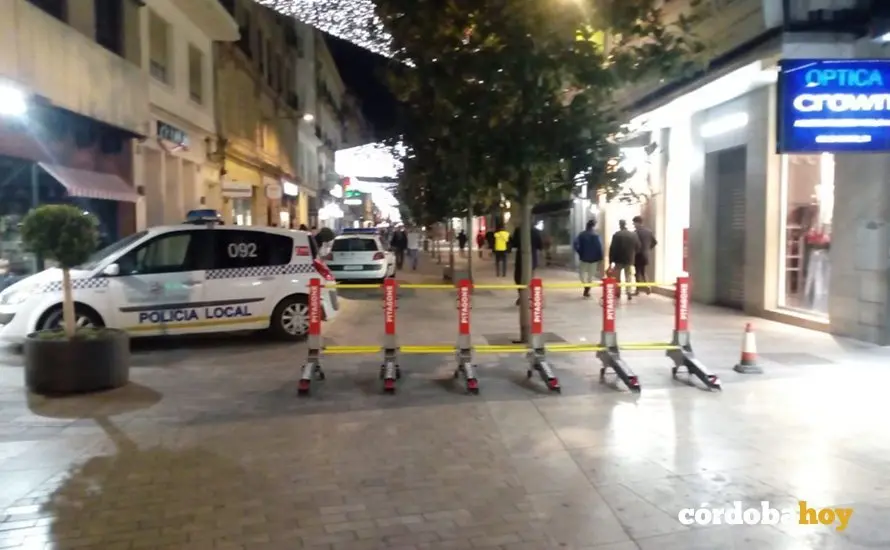 Barreras antiterroristas en el entorno de Las Tendillas