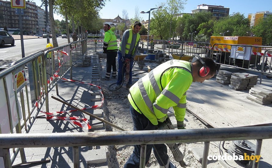 Obras de la nueva red de agua no potable en Córdoba