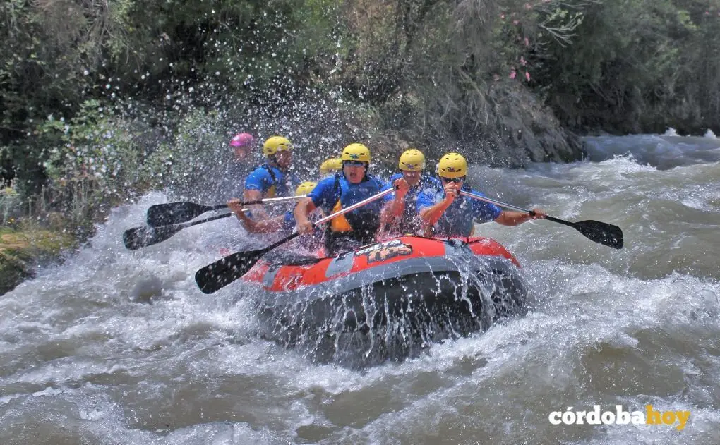 Rafting en el r&iacute;o Genil
