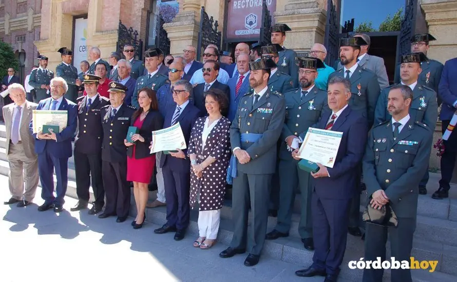 Aniversartio de la Guadia Civil en el Rectorado