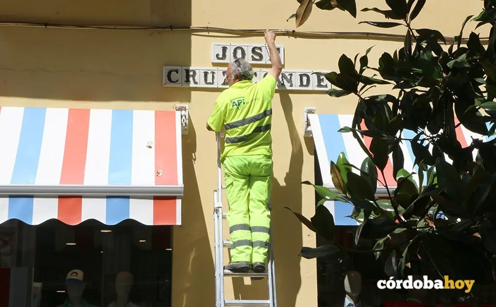 Cambio de l nombres de calle Jos&eacute; Cruz Conde