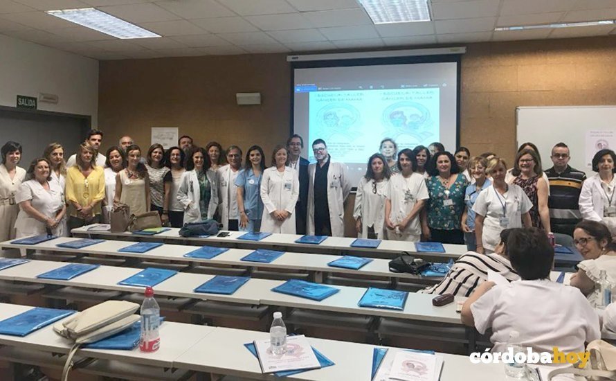 Participantes en la escuela taller de cáncer de mama en profesionales del ámbito sanitario