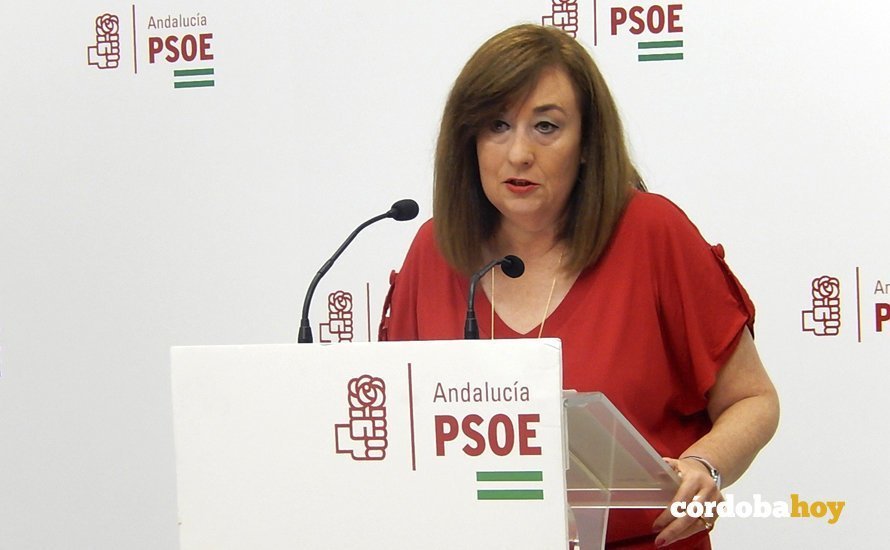 Soledad Pérez, portavoz del PSOE en el Parlamento andaluz