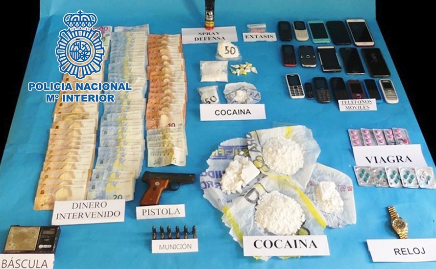 Cocaína aprehendida en la zona Norte de la capital por la Policía Nacional