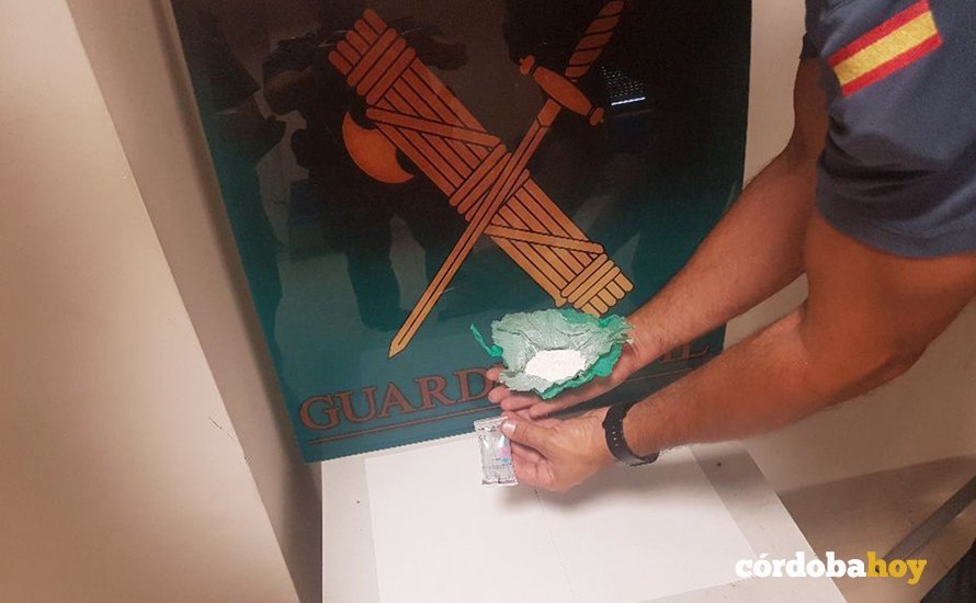 Cocaína aprehendida por la Guardia Civil en Baena