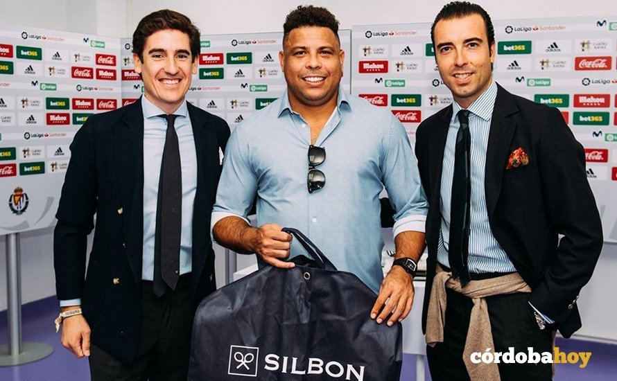 Los creadores de Silbon con Ronaldo