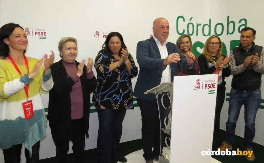 Comparencencia en la sede del PSOE
