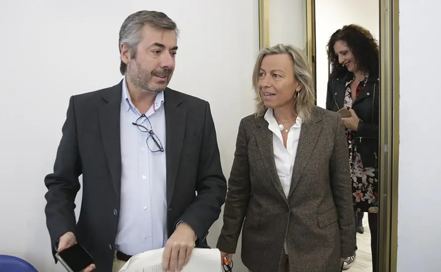 Miguel &Aacute;ngel Torrico e Isabel Alb&aacute;s esta ma&ntilde;ana