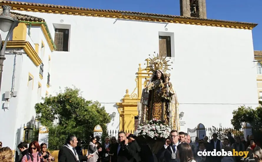Visita de la Virgen del Carmen al cementerio de San Rafael, en una imagen de archivo