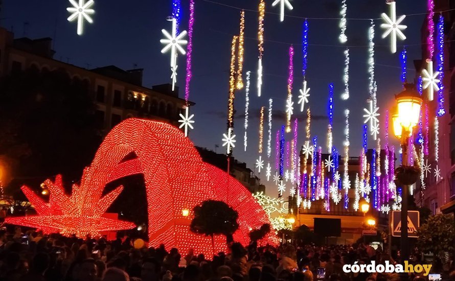Iluminación navideña en Puente Genil en 2019