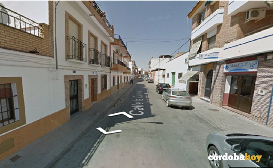 La calle de Villafranca donde ha tenido lugar el incendio