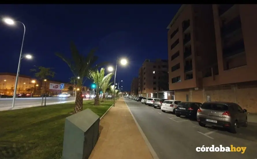 Iluminaci&oacute;n en la calle Manos Unidas
