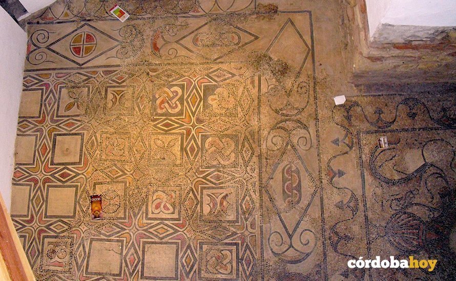 Mosaico romano achacado a la basílica de San Vicente Mártir en la Mezquita-Catedral de Córdoba