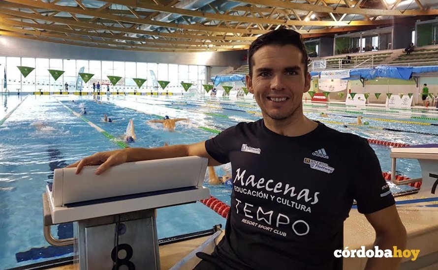 El nadador Paco Salinas en Portugal