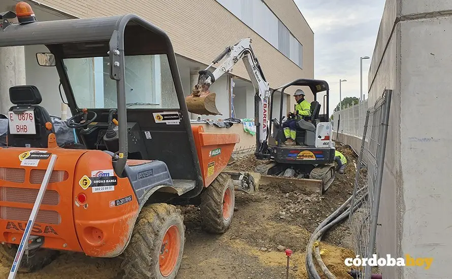 Obras en el nuevo colegio de Turru&ntilde;uelos