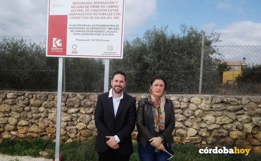 Olmo visita la obra realizada en Hornachuelos