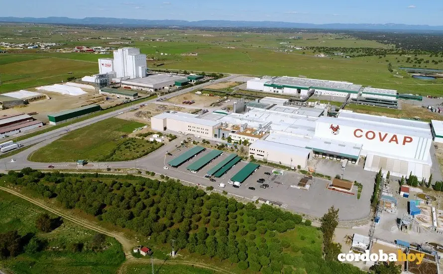 La sede de Covap en Pozoblanco, a vista de dron