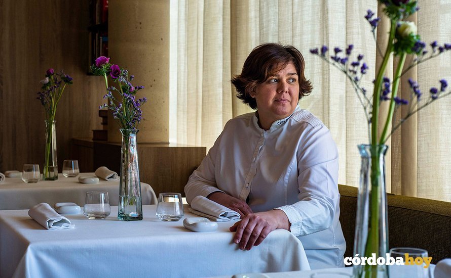 Celia Jiménez en su restaurante