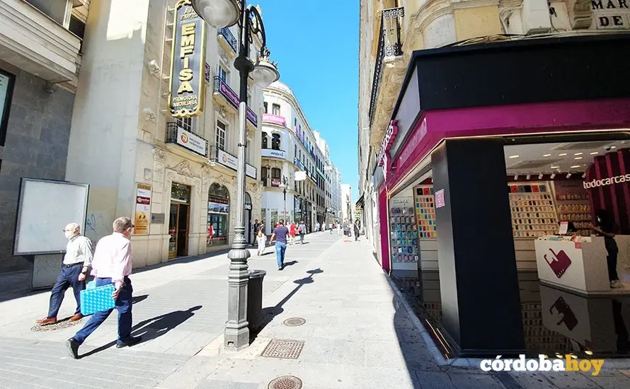 Vista de la calle Gondomar en la Fase 1 de la desescalada